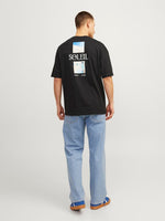 JACK & JONES Backprint T-Shirt Black