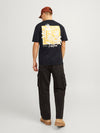 JACK & JONES Backprint T-Shirt Black