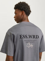 JACK & JONES Backprint T-Shirt Castlerock