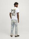 JACK & JONES Backprint T-Shirt Bright White