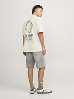 JACK & JONES Backprint T-Shirt Buttercream