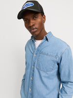 JACK & JONES Jeans Hemd Blue Denim