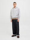 JACK & JONES Backprint Hoodie White Melange
