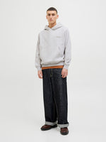 JACK & JONES Backprint Hoodie White Melange