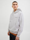 JACK & JONES Backprint Hoodie White Melange