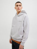 JACK & JONES Backprint Hoodie White Melange
