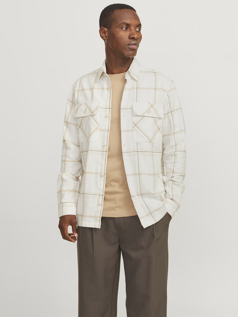JACK & JONES Karo Overshirt Cloud Dancer