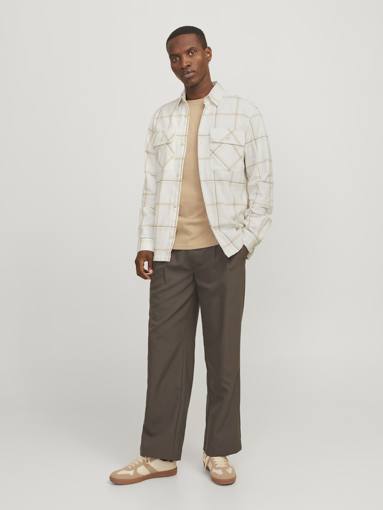 JACK & JONES Karo Overshirt Cloud Dancer