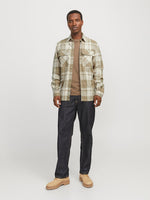 JACK & JONES Karo Overshirt White Pepper
