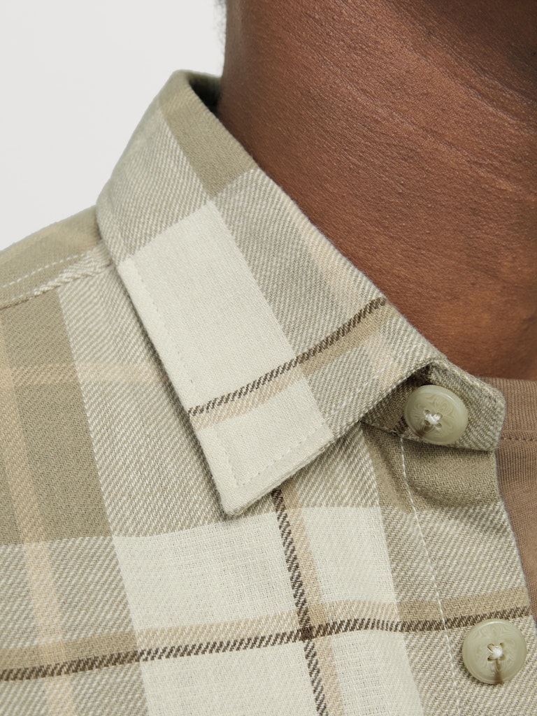 JACK & JONES Karo Overshirt White Pepper