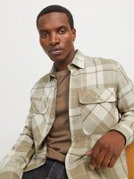 JACK & JONES Karo Overshirt White Pepper