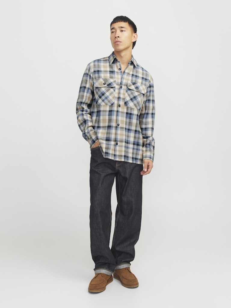JACK & JONES Karo Overshirt Chambray Blue