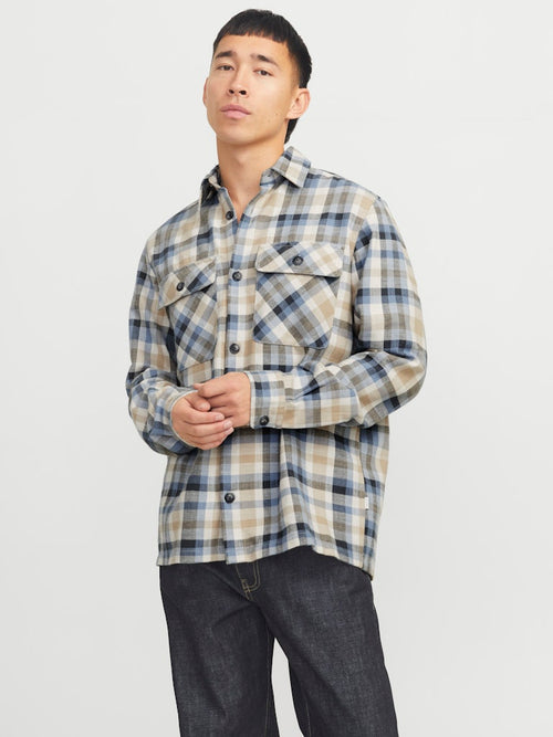 JACK & JONES Karo Overshirt Chambray Blue