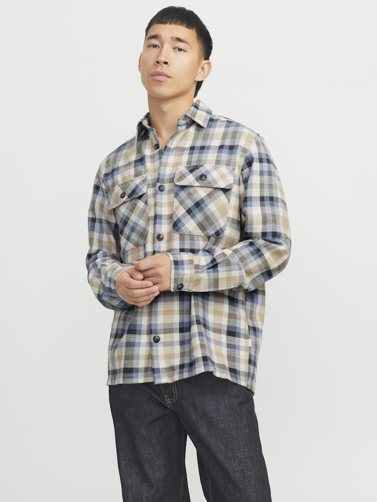 JACK & JONES Karo Overshirt Chambray Blue