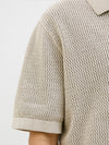 JACK & JONES Kurzarm Strick Polo Hemd Whitecap Gray Melange