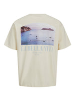 JACK & JONES Backprint T-Shirt Antique White