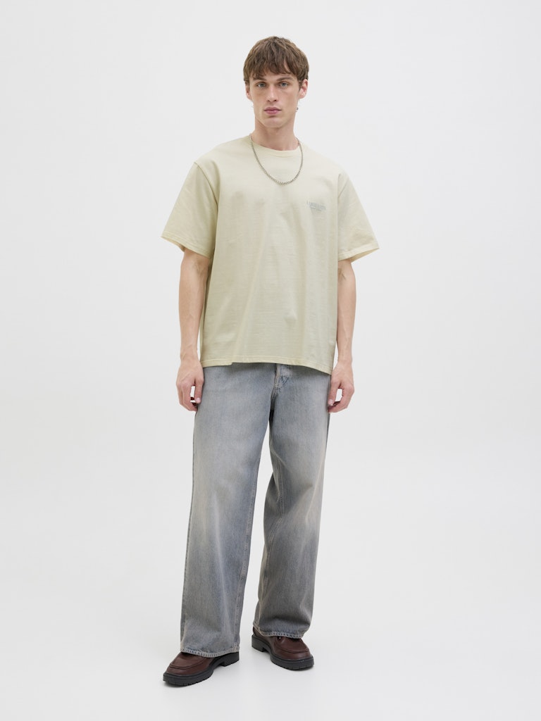 JACK & JONES Backprint T-Shirt Antique White