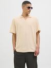 JACK & JONES Strick Polo Moonstone Cloud Dancer