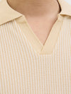 JACK & JONES Strick Polo Moonstone Cloud Dancer