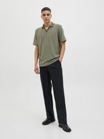 JACK & JONES Strick Polo Dried Sage Black