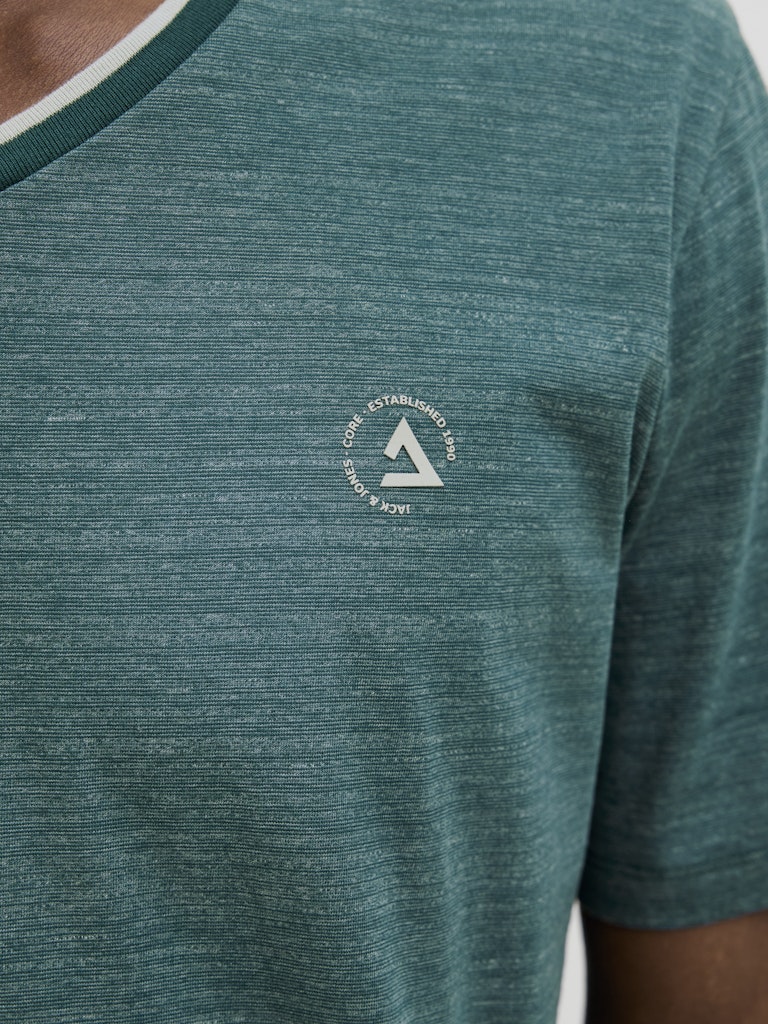 JACK & JONES V Neck T-Shirt Deep Teal
