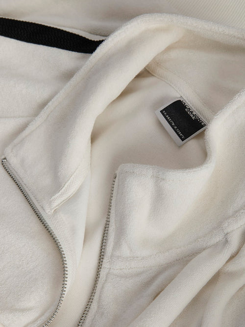 JACK & JONES Frottee Sweatjacke Cloud Dancer