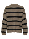 JDY Streifen Pullover Walnut Black