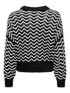 JDY Kurzer Pullover Black