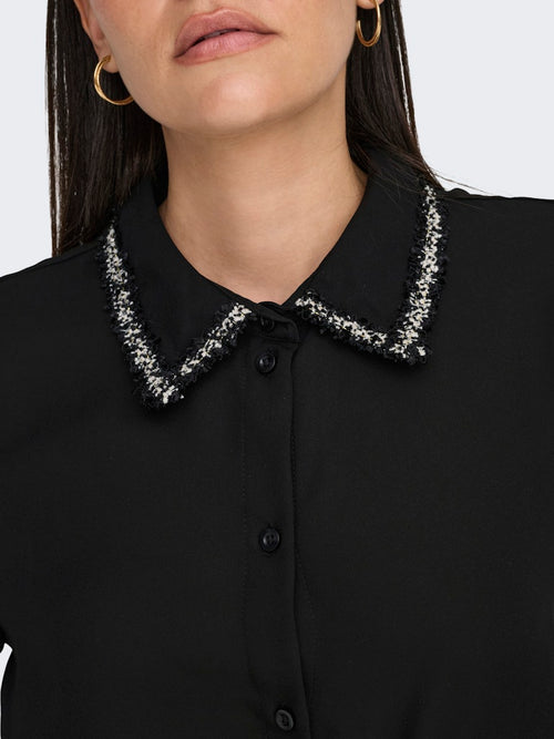 JDY Bluse mit Details Black