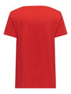 ONLY CARMAKOMA V Neck T-Shirt Flame Scarlet