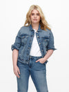 ONLY CARMAKOMA Jeans Jacke Light Blue Denim