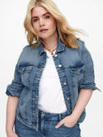 ONLY CARMAKOMA Jeans Jacke Light Blue Denim