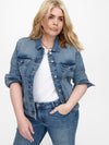 ONLY CARMAKOMA Jeans Jacke Light Blue Denim