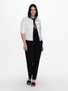 ONLY CARMAKOMA Jeans Jacke White