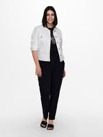 ONLY CARMAKOMA Jeans Jacke White