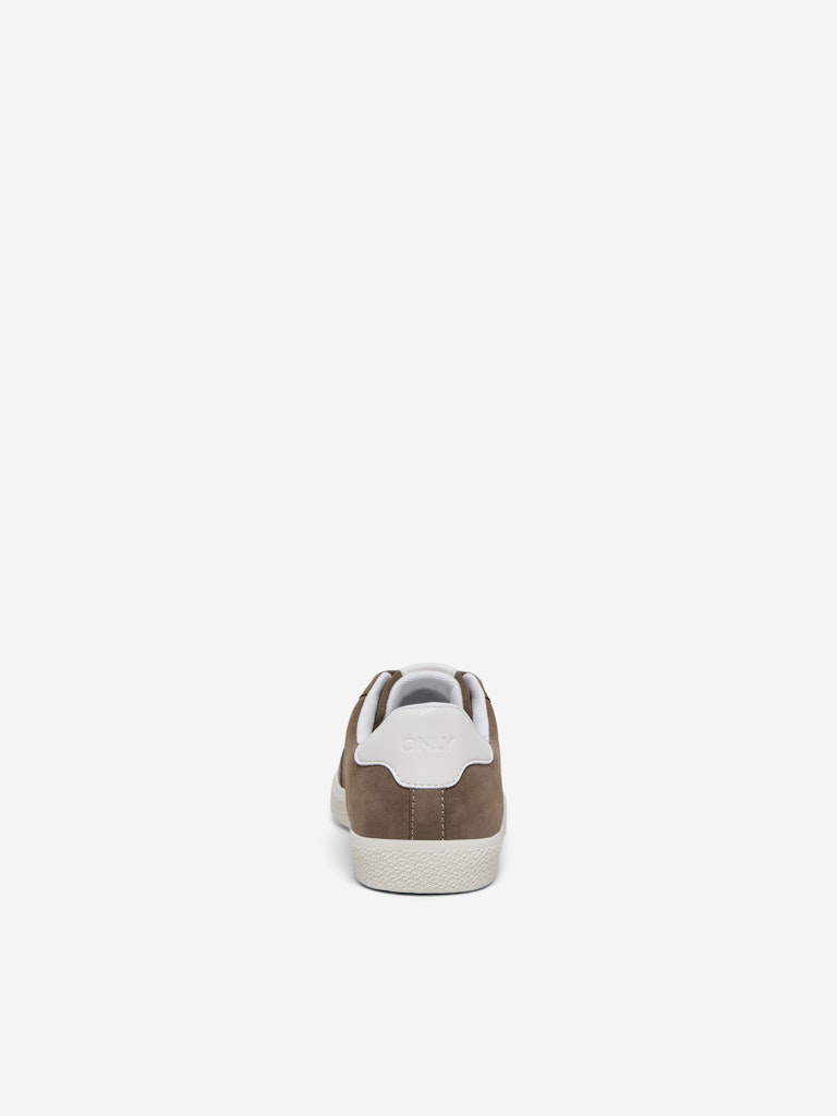 ONLY SHOES Velours Sneaker Walnut