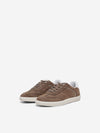 ONLY SHOES Velours Sneaker Walnut