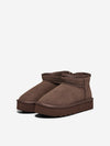 ONLY SHOES Gefütterte Teddy Boots Chestnut