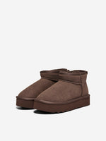 ONLY SHOES Gefütterte Teddy Boots Chestnut