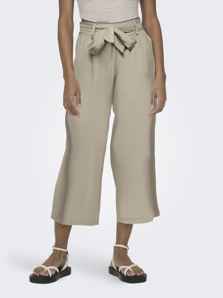 ONLY Leinen Culotte Oxford Tan