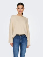 ONLY O Neck Pullover Birch