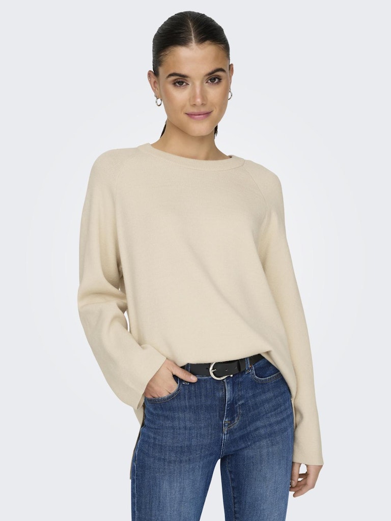 ONLY O Neck Pullover Birch