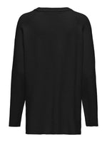 ONLY O Neck Pullover Black