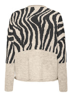 ONLY Pullover Zebra Whitecap Gray Pirate Black