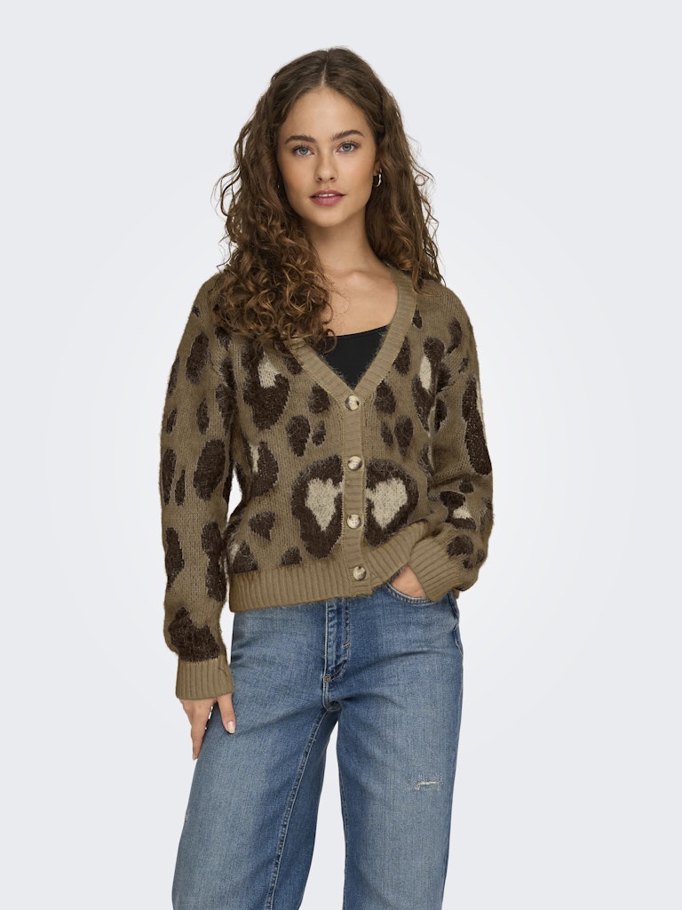 ONLY Strick Cardigan Cocoa Créme Chestnut