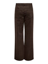 ONLY Highwaist Wide Leg Leo Jeans Chicory Coffee