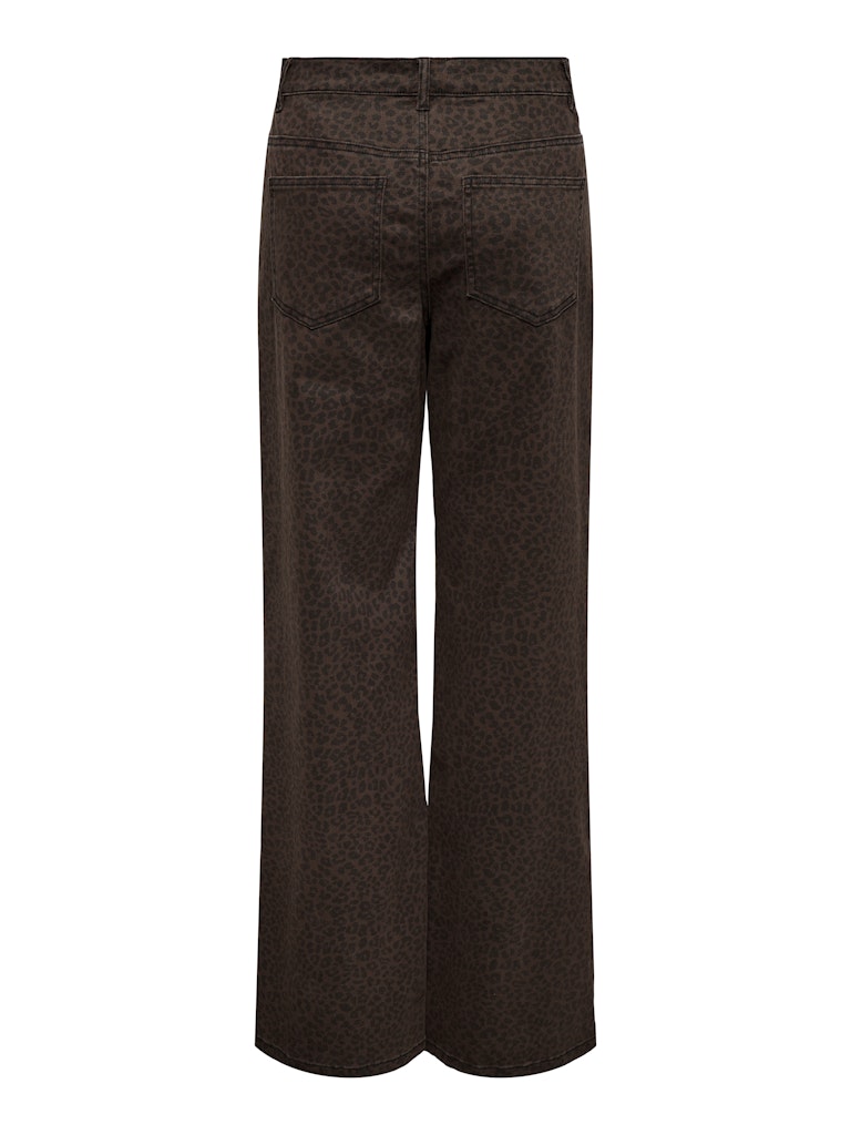 ONLY Highwaist Wide Leg Leo Jeans Chicory Coffee