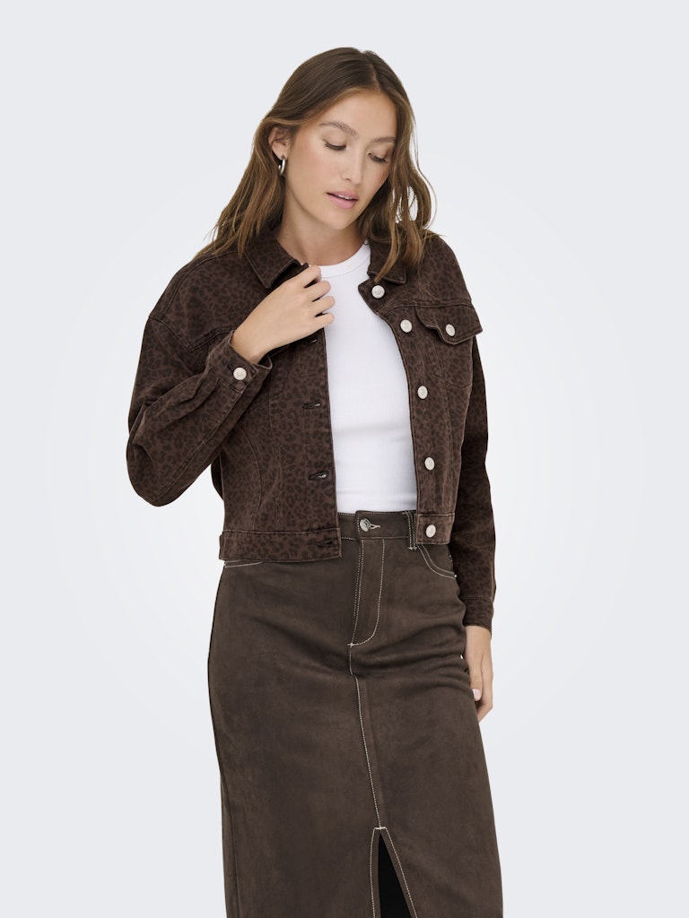 ONLY Leo Jeans Jacke Chicory Coffee