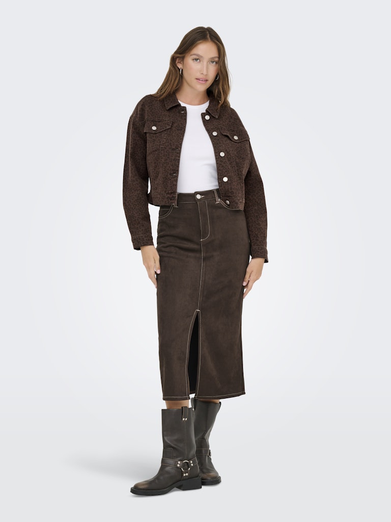 ONLY Leo Jeans Jacke Chicory Coffee