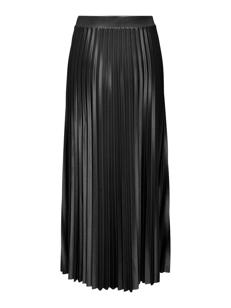 ONLY Langer Plisee Rock Black